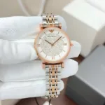 EMPORIO ARMANI SLIM 7AA PREMIUM ROSE GOLD WHITE DIAL