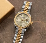 ROLEX OYSTER PERPETUAL DATE JUST GOLDEN DIAL AUTOMATIC