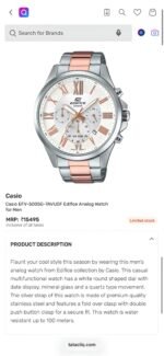 CASIO EDIFICE EFV-500SG-7AVUDF (EX346) 7AA ULTRA PREMIUM - Image 5
