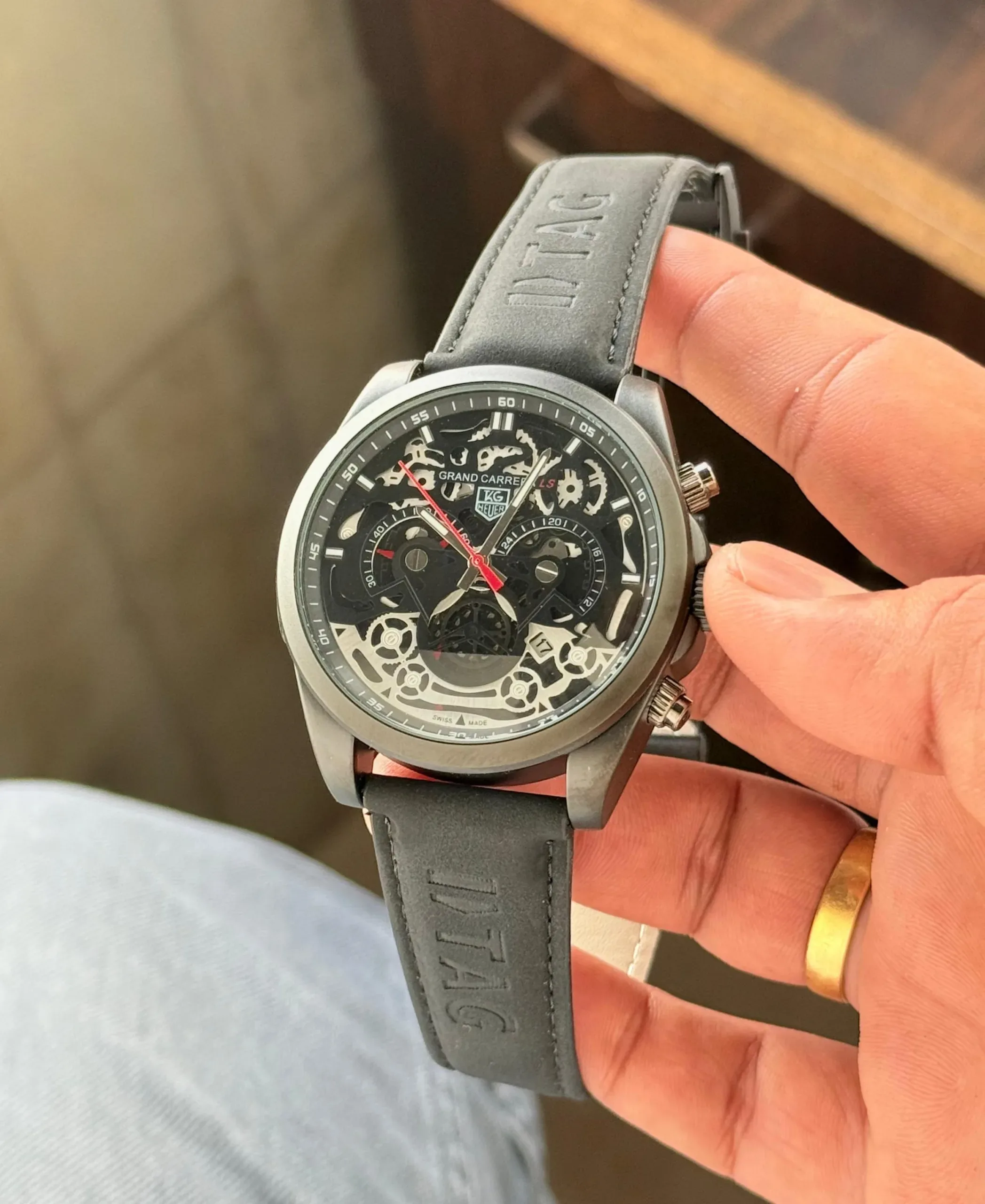 TAG HEUER CARRERA SPORT OPEN BLACK DIAL 7AA PREMIUM - Image 1