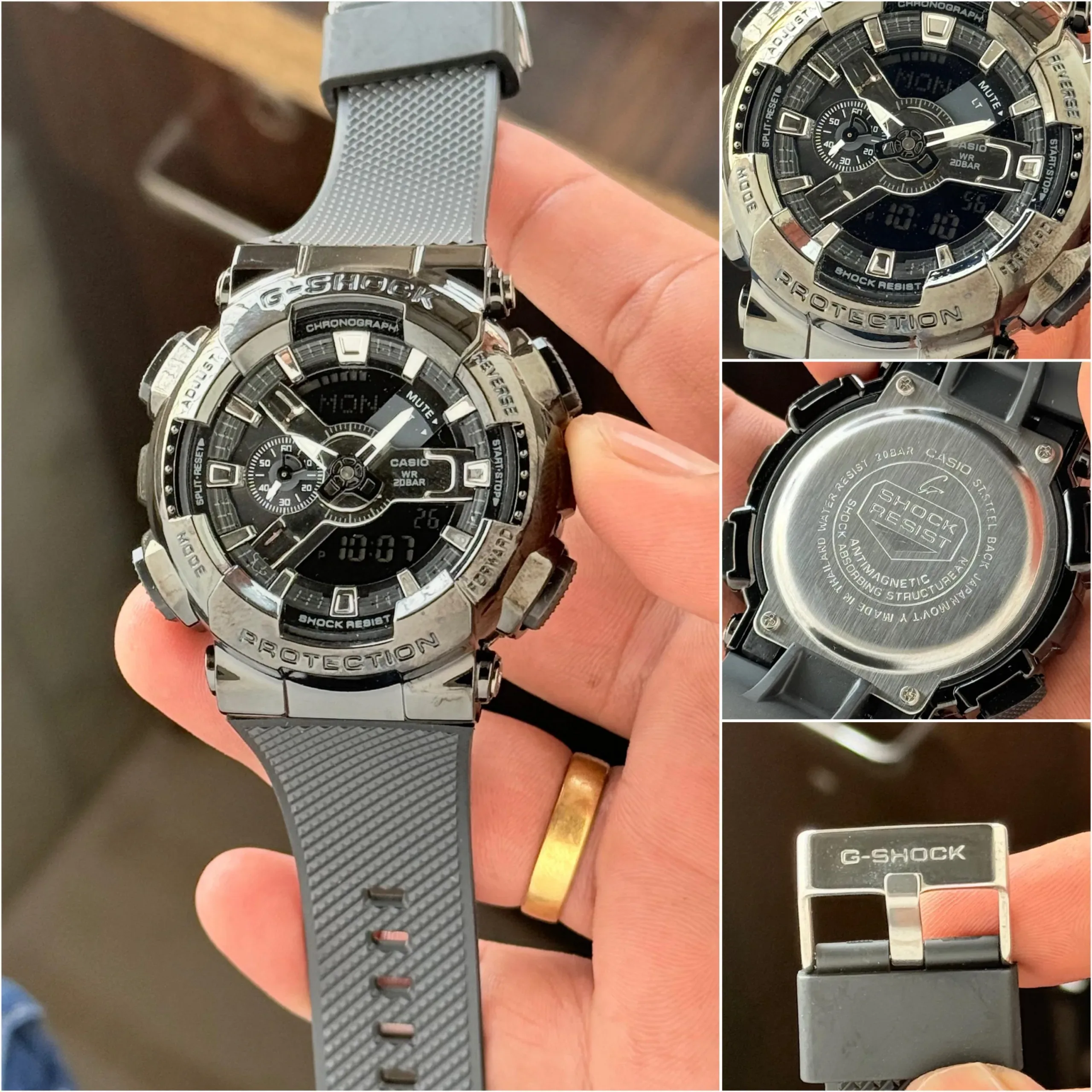 G SHOCK G-STEEL GM-110BB BLACK DIAL - Image 4
