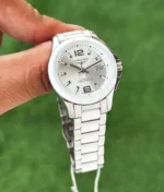 LONGINES ELEGANT CLASSIC 7AAA PREMIUM WHITE AND SILVER CERAMIC - Image 3