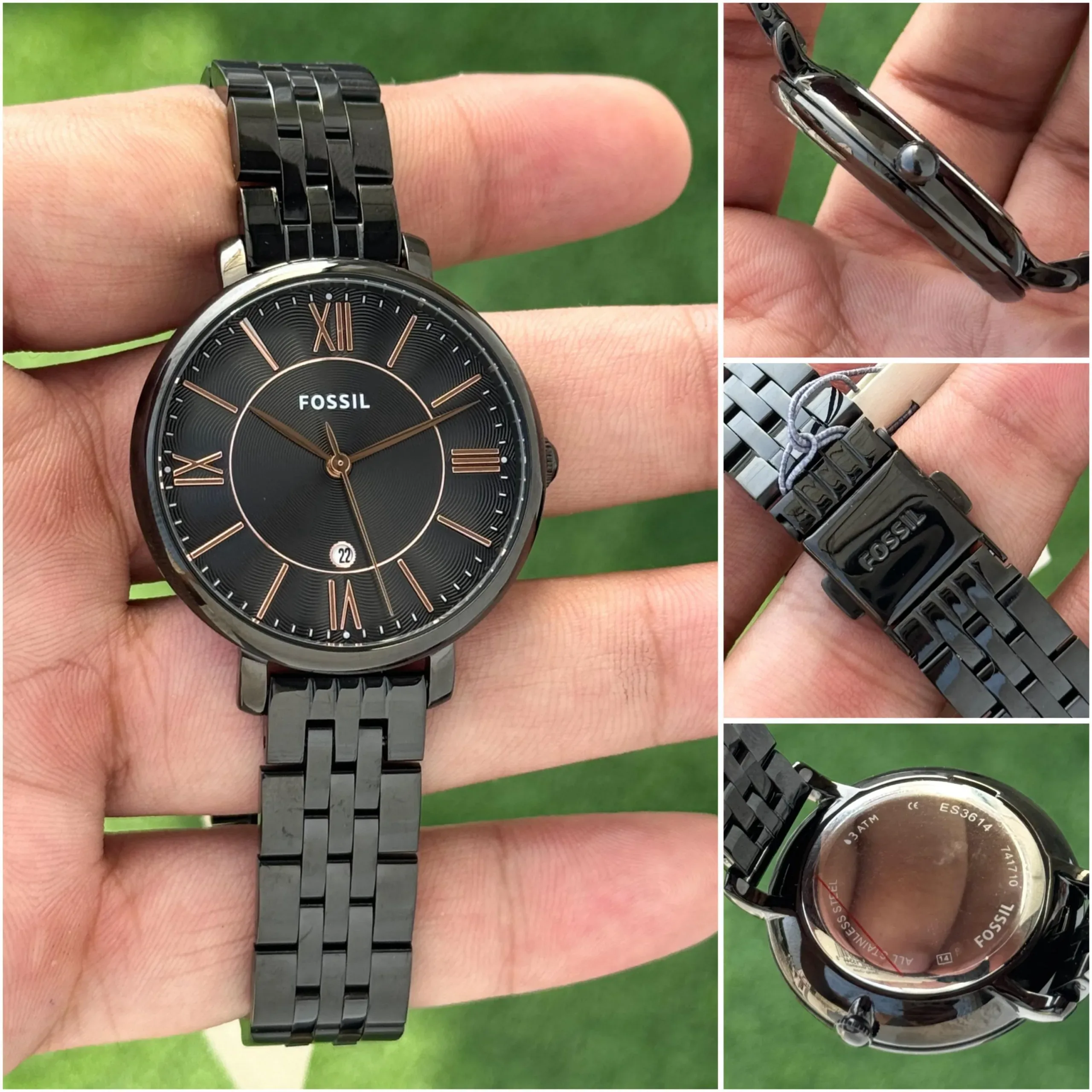 FOSSIL ANALOG DIAL STAINLESS STEEL BLACK 7AA PREMIUM - Image 4