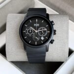 HUGO BOSS 7A ORIGINAL STAINLESS STEEL BLACK DIAL