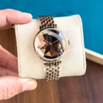 SWAROVSKI CRYSTAL LAKE 7A PREMIUM ROSE GOLD WITH BROWN DIAL - Image 3