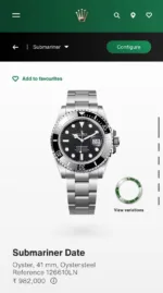 Rolex Submariner Series Silver Black - Image 4