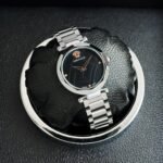 Versace silver Black Dial