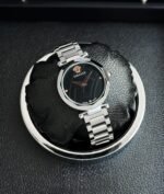 Versace silver Black Dial
