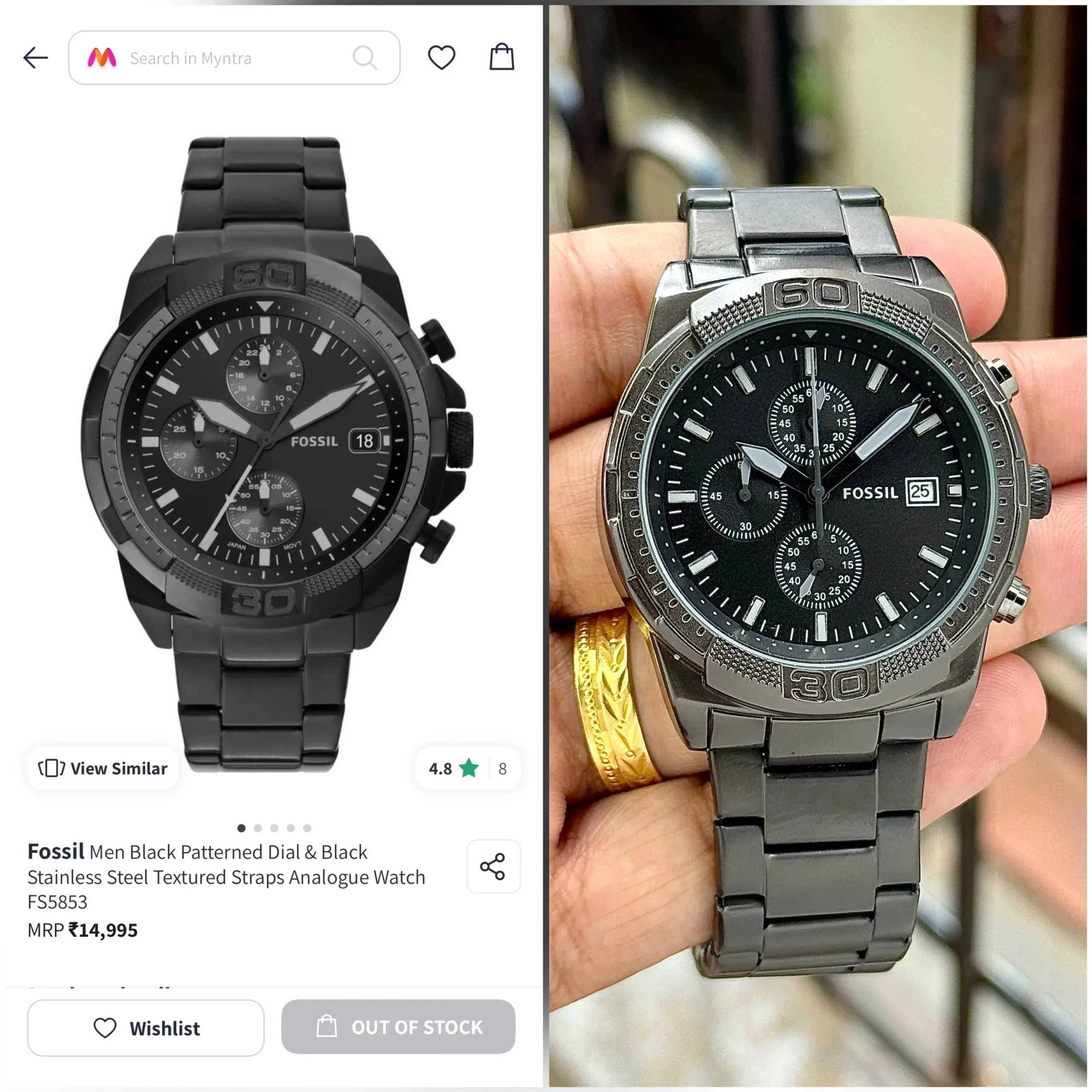 Fossil Fs5853 Matte Black - Image 3