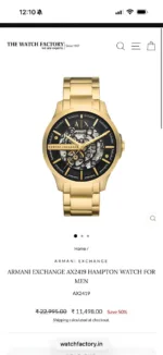 Armani Exchange Hampton Golden - Image 2
