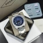Fossil Silver Blue Dial