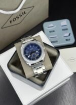 Fossil Silver Blue Dial