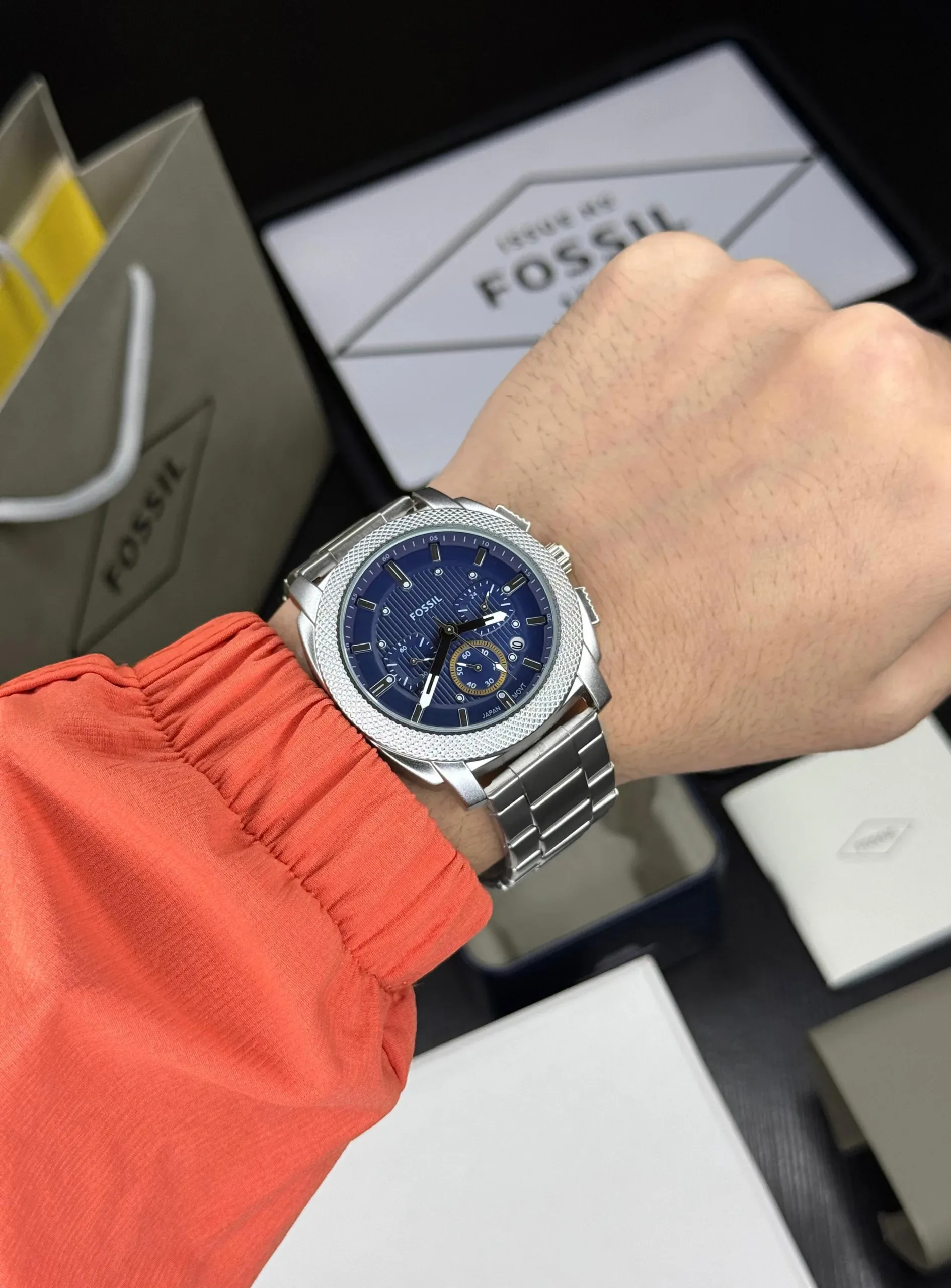 Fossil Silver Blue Dial - Image 3