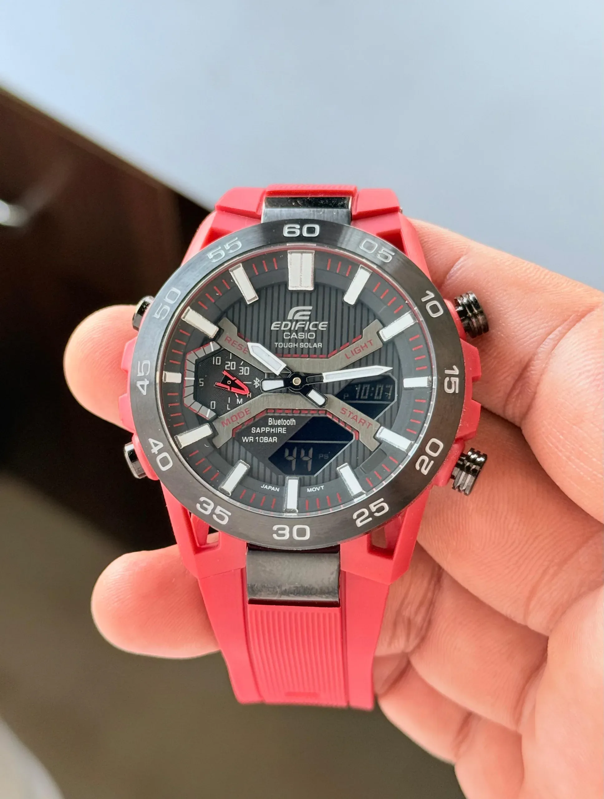 Casio Edifice Ecb-2200 Red Analog - Image 2