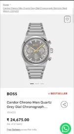 Hugo Boss Grey Dial - Image 2