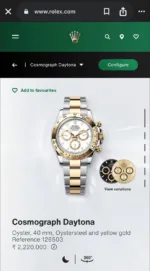 Rolex Daytona Cosmograph silver golden - Image 2