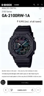 Casio G-Shock Oak Black - Image 5