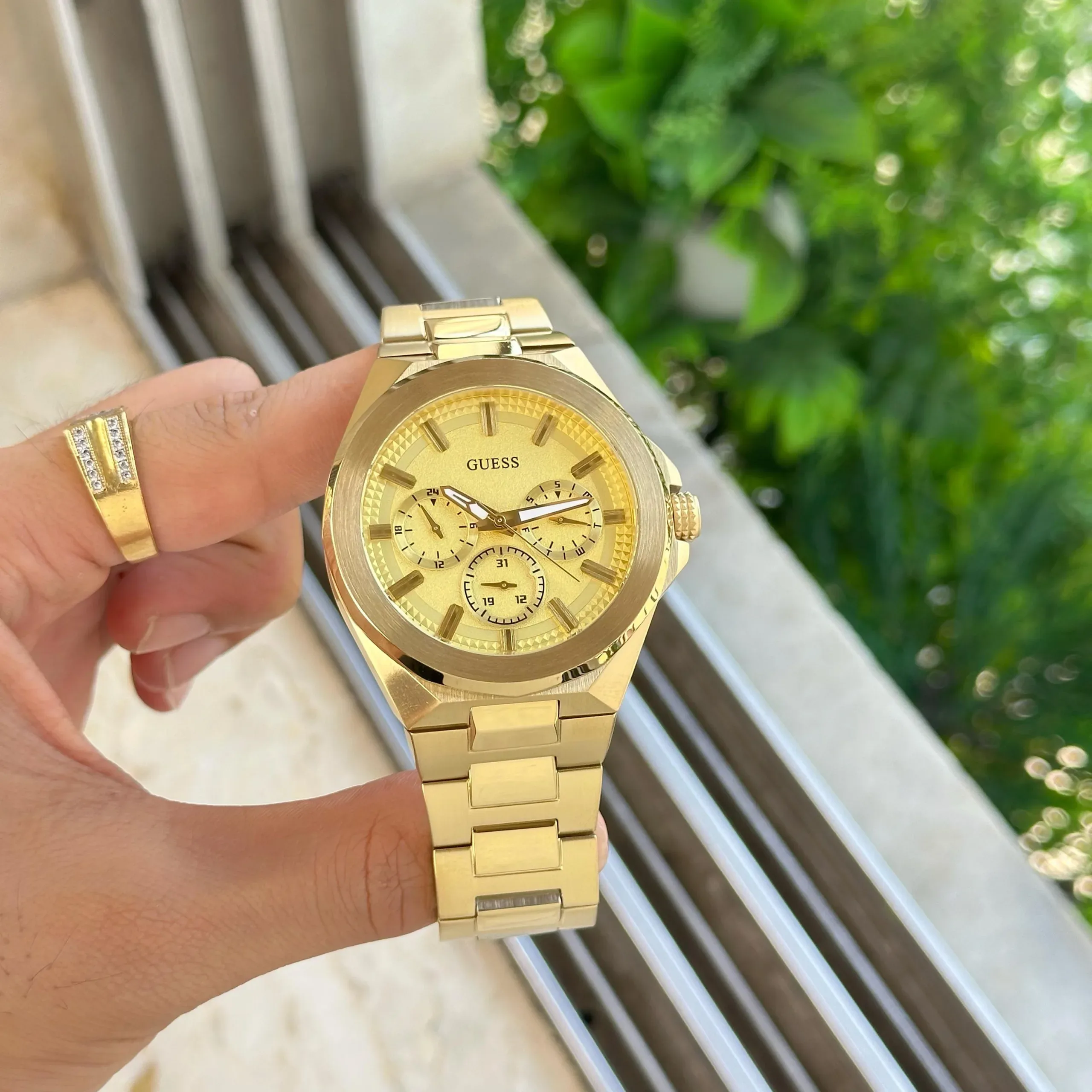 Guess Multi Function Golden Dial - Image 3