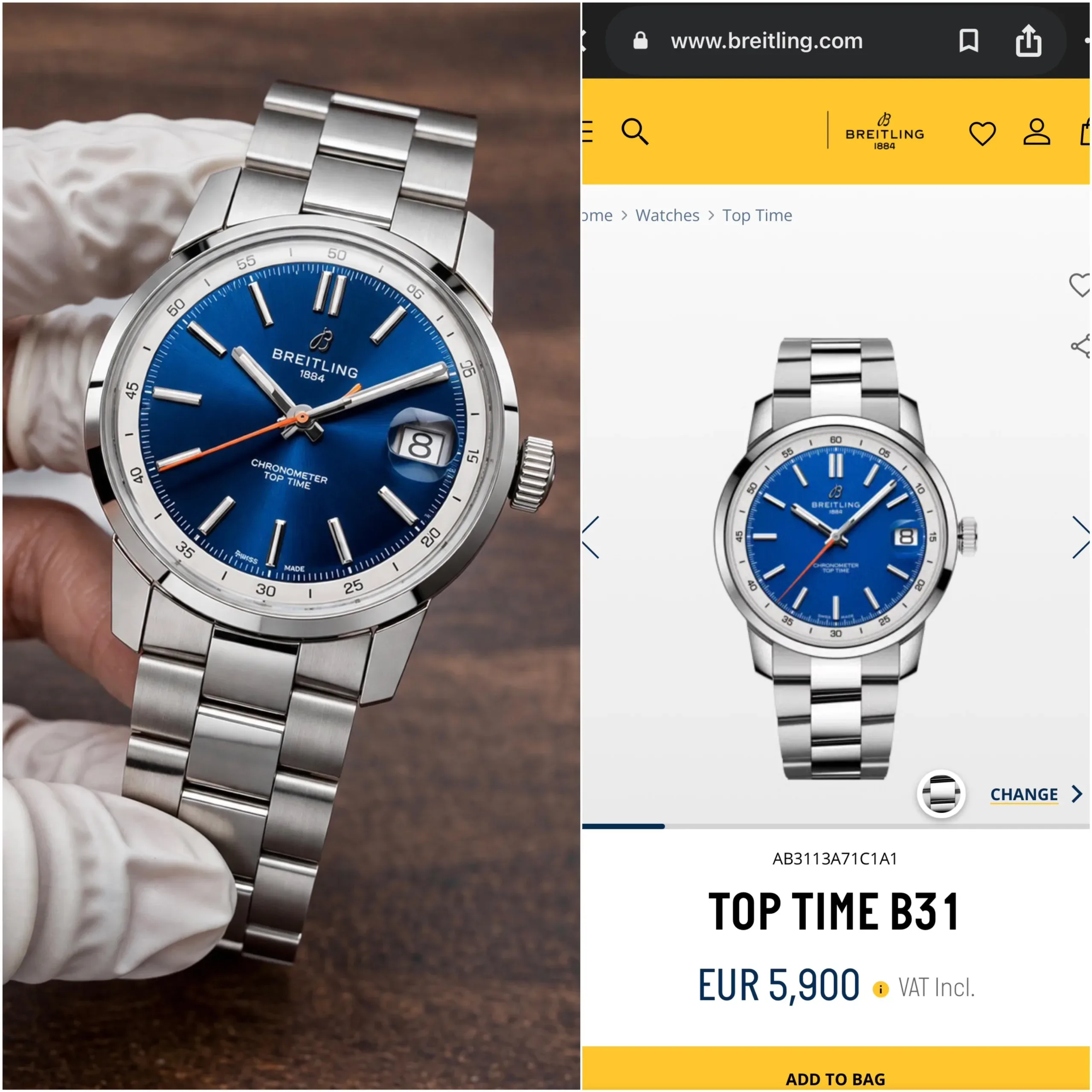 Breitling B31 Automatic Silver - Image 4