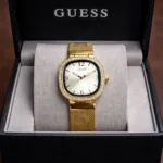 Guess Golden White Dial