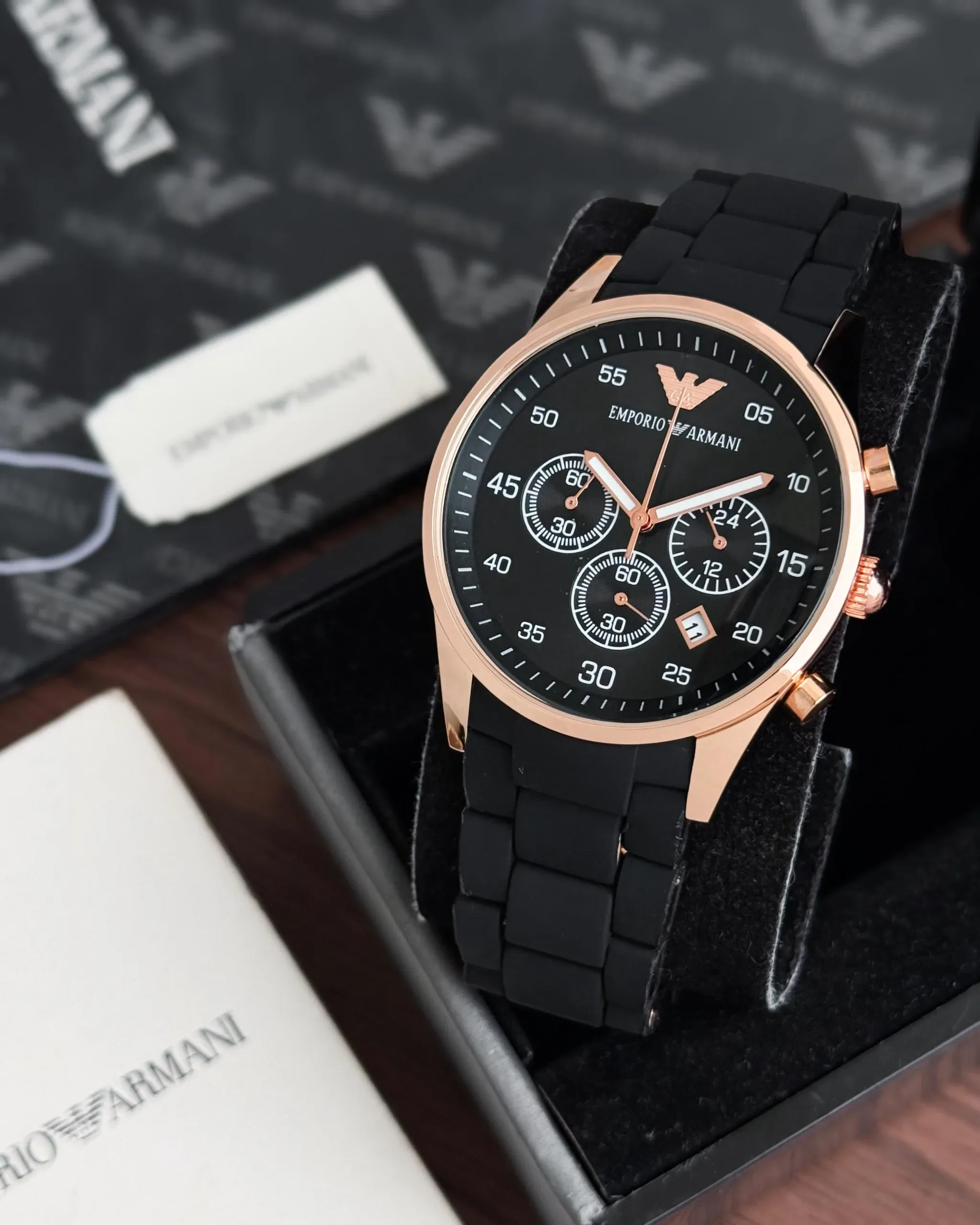 Emporio Armani Black Dial - Image 2