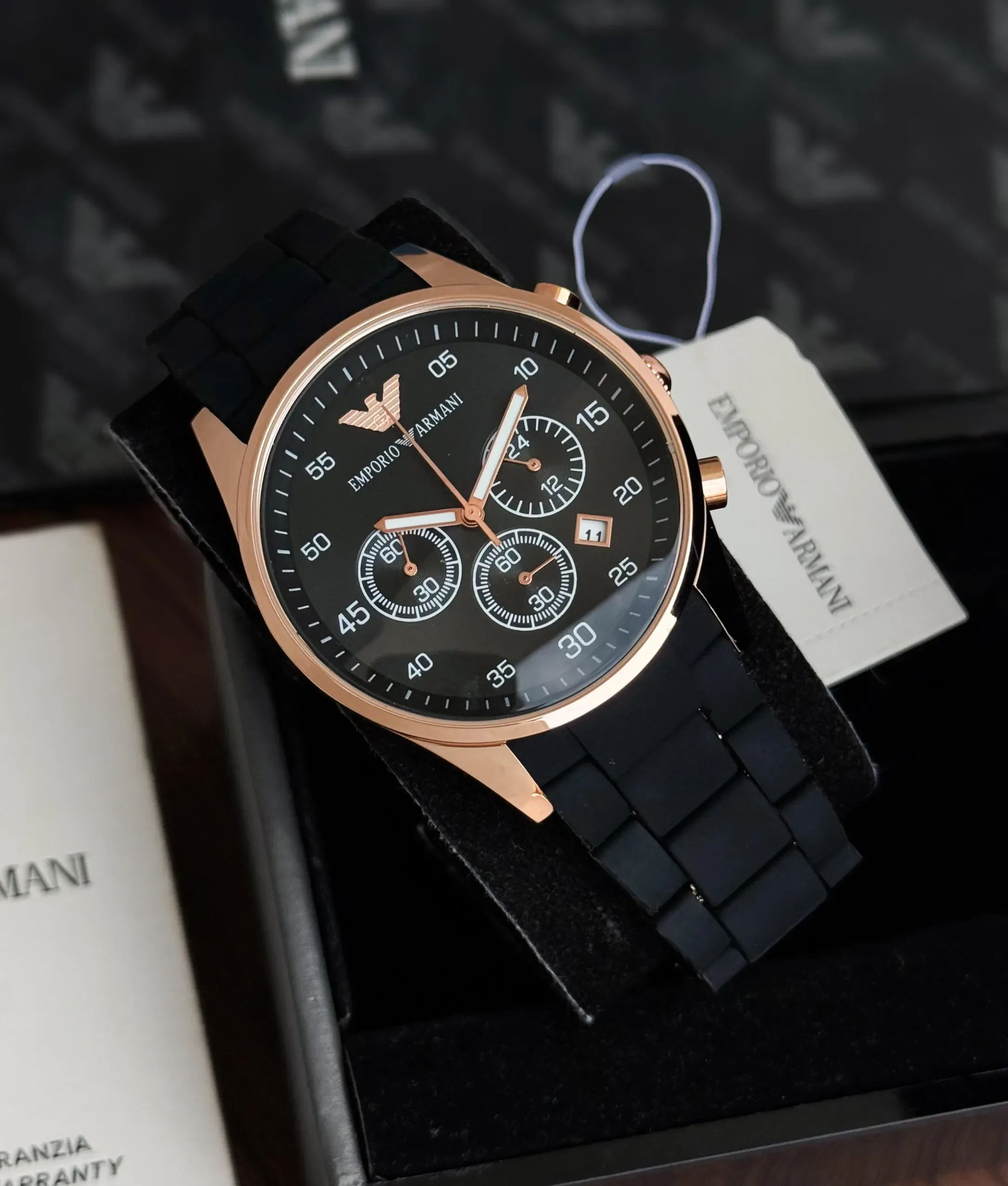 Emporio Armani Black Dial - Image 3