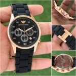 Emporio Armani Black Dial - Image 6