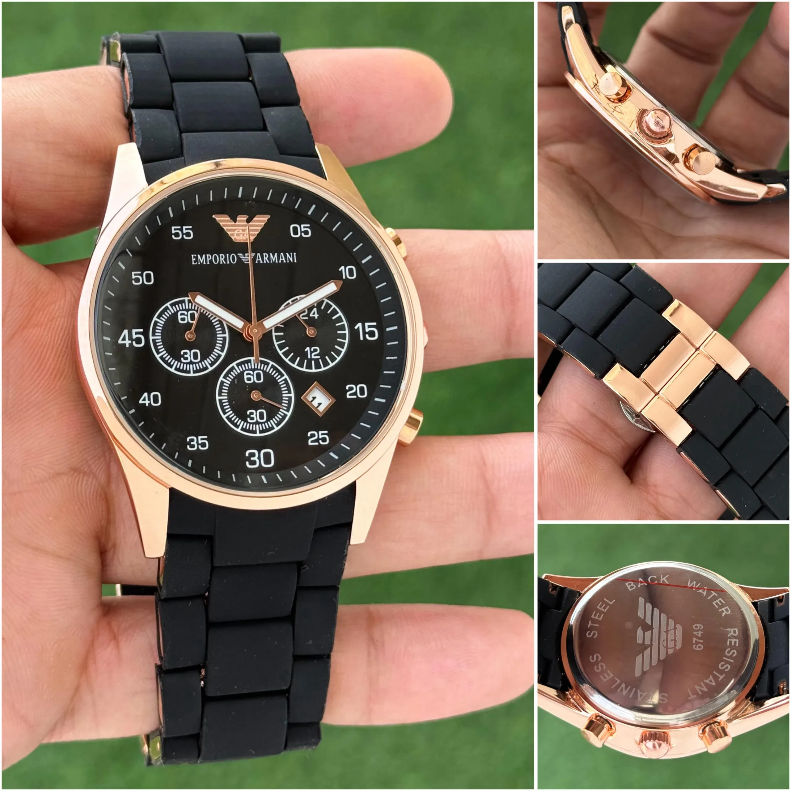 Emporio Armani Black Dial - Image 6