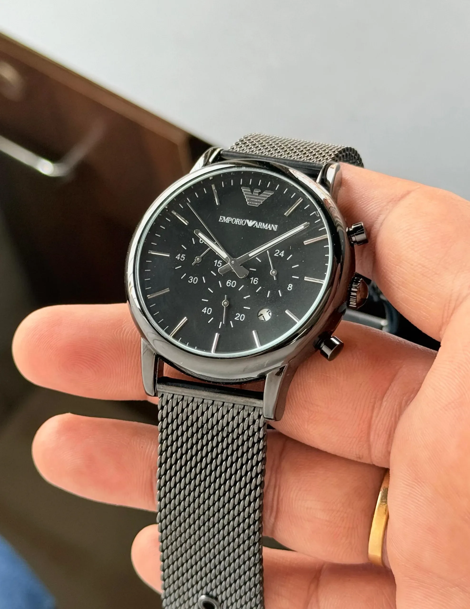 Emporio Armani Black Dial - Image 2