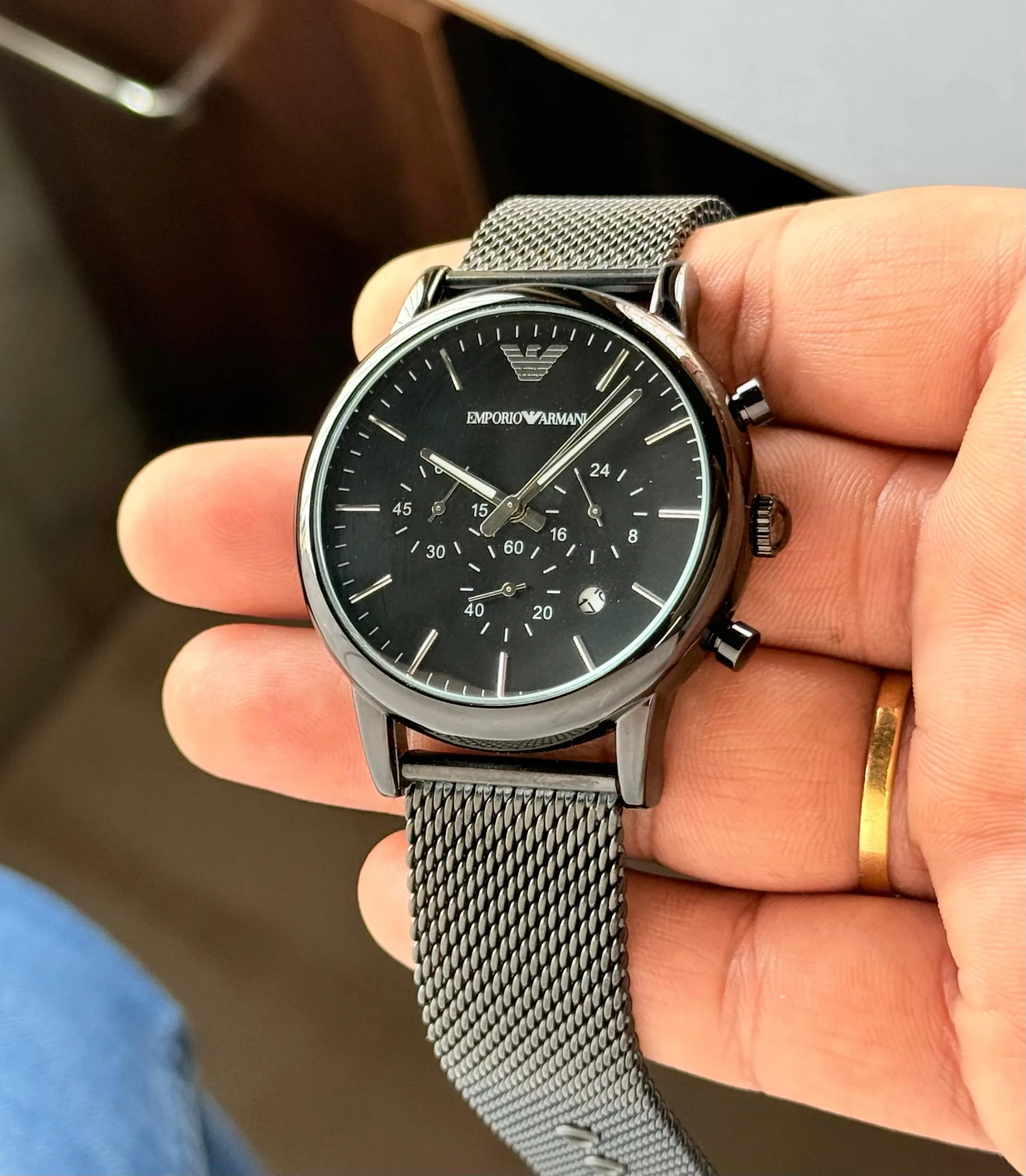 Emporio Armani Black Dial - Image 3