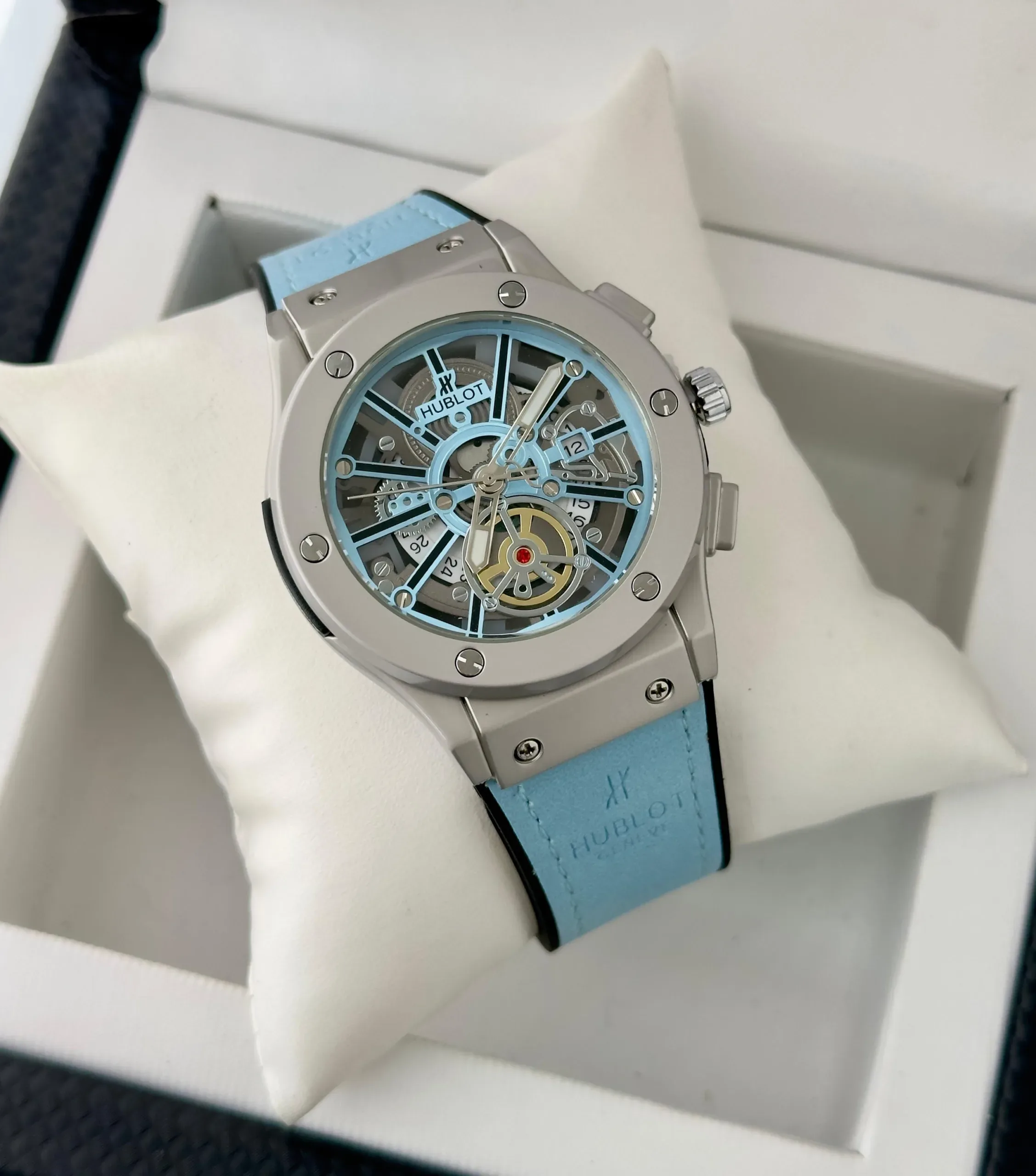 WhatsApp Image 2026-03-28 at 9.45.52 PM Hublot Ice Blue Analog - Image 1