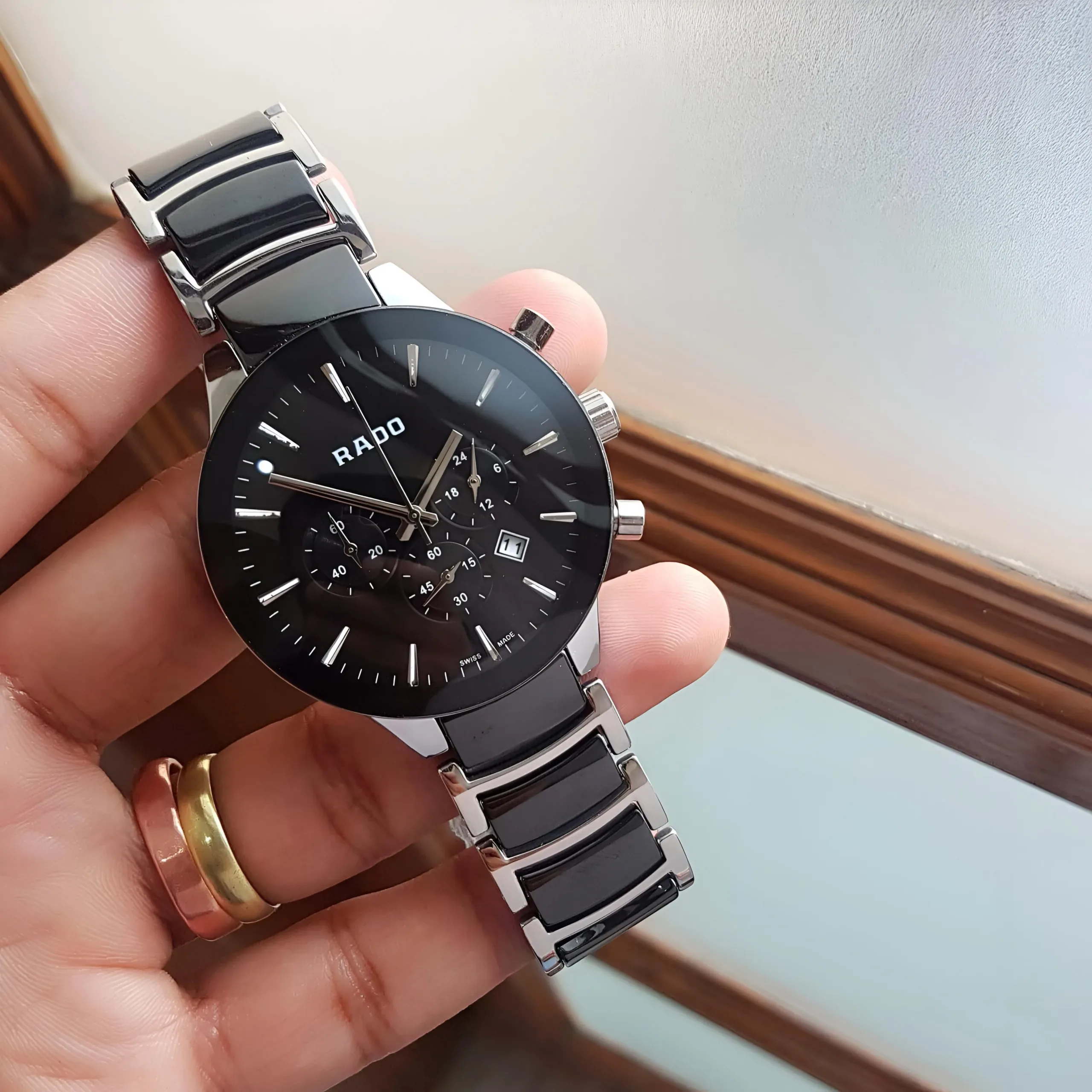 Rado Centrix Chronograph Black Dial - Image 2