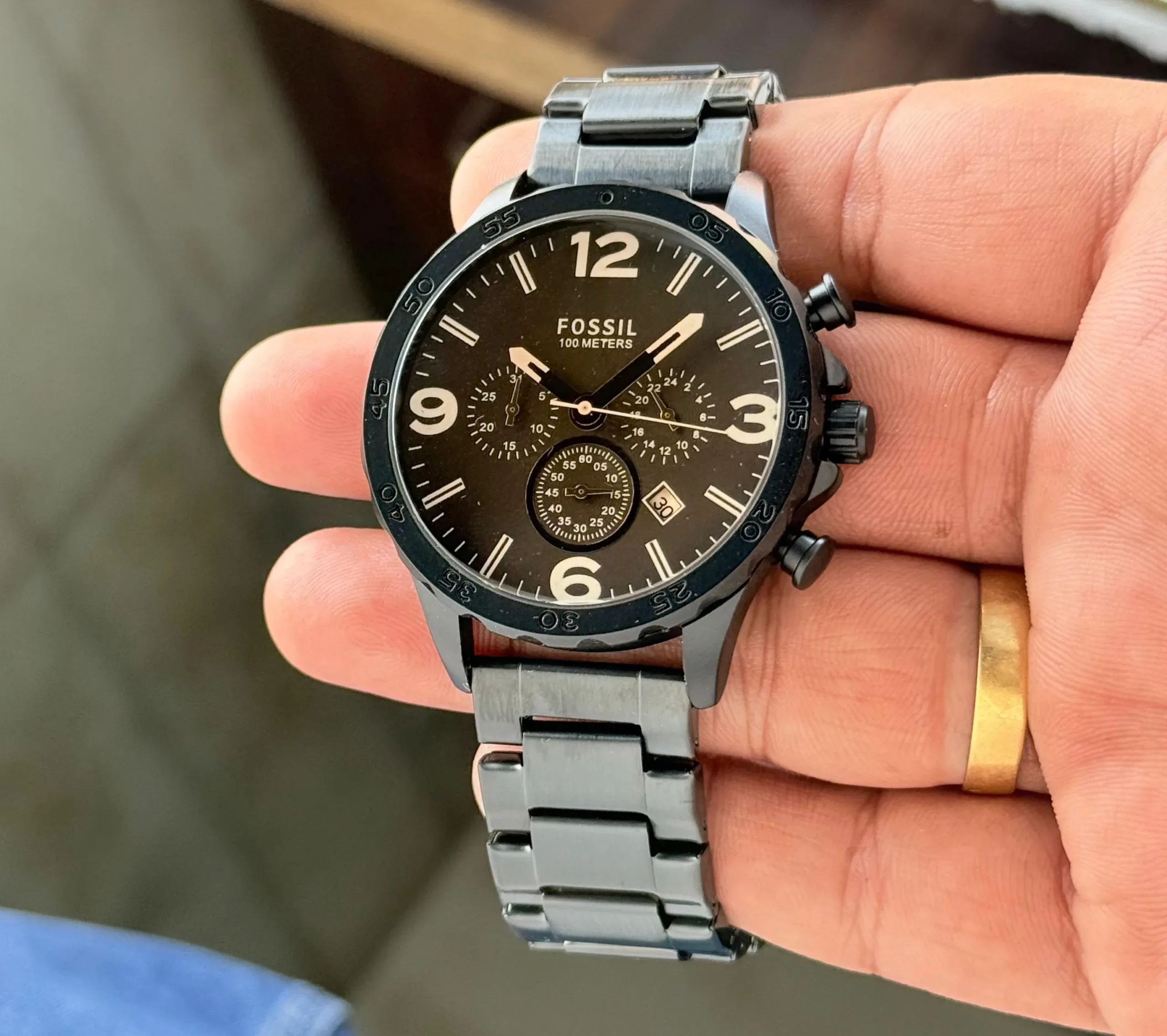 Fossil Brown Symmetry Chronograph - Image 1