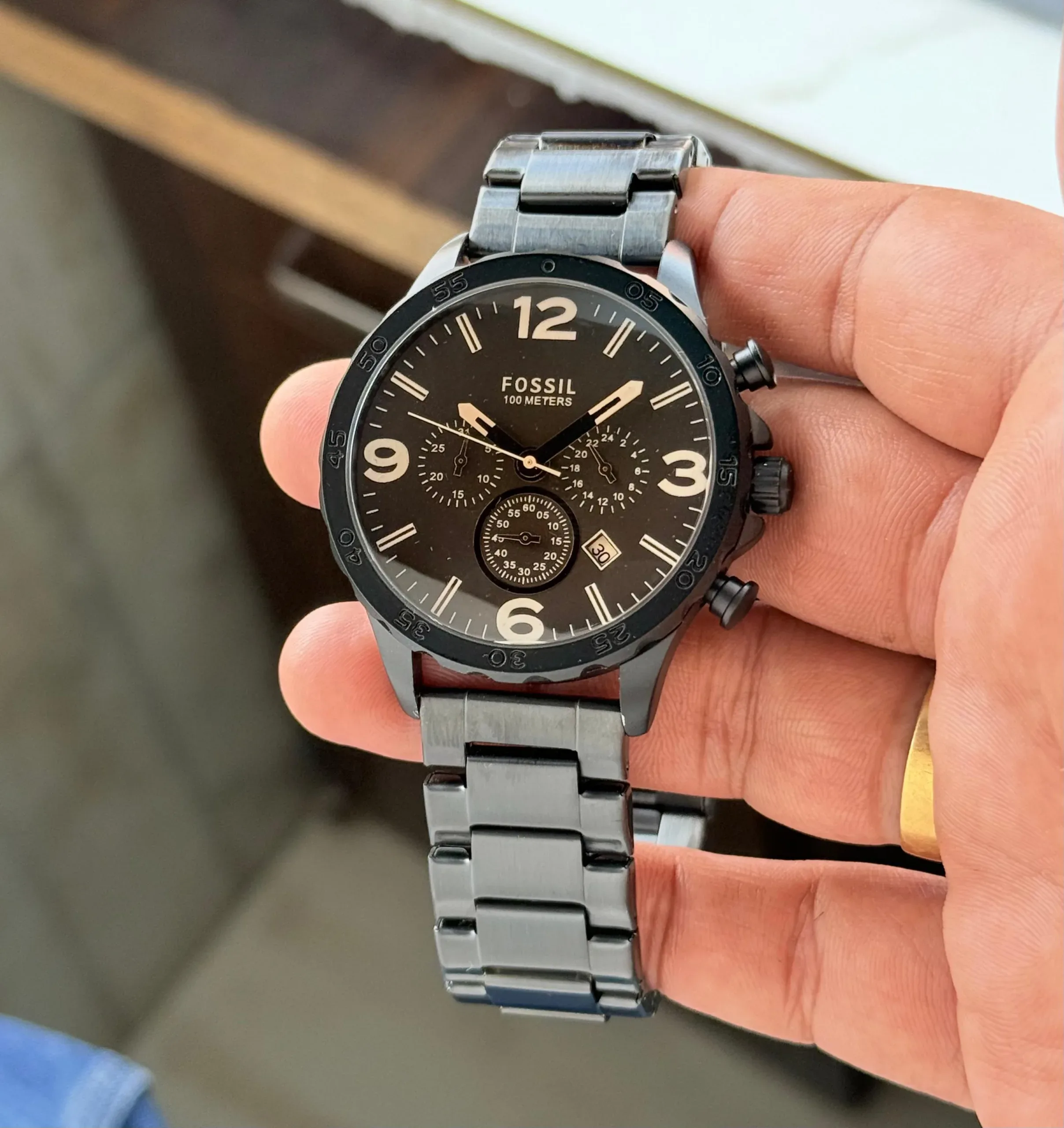 Fossil Brown Symmetry Chronograph - Image 3