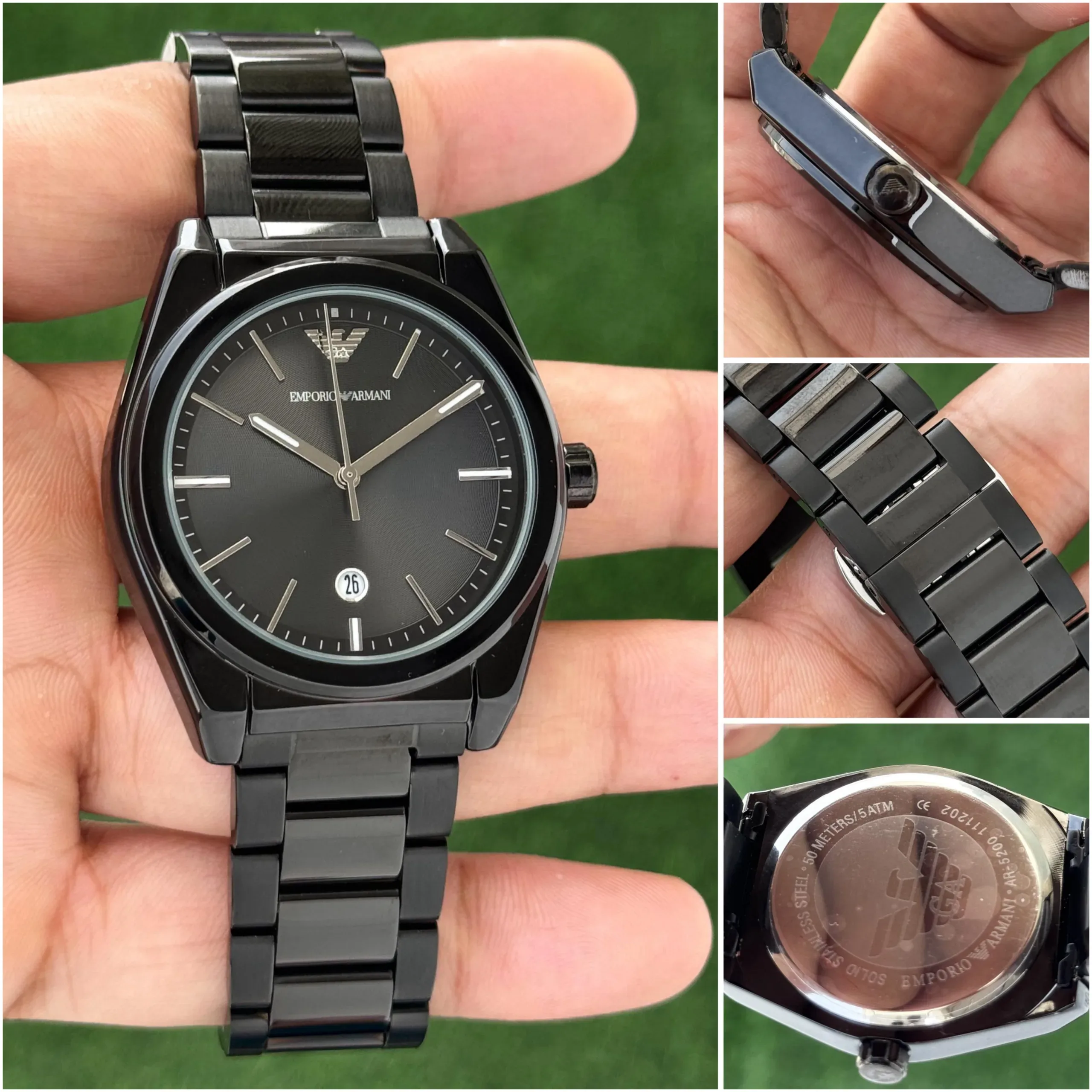 Emporio Armani Master Black Dial - Image 4