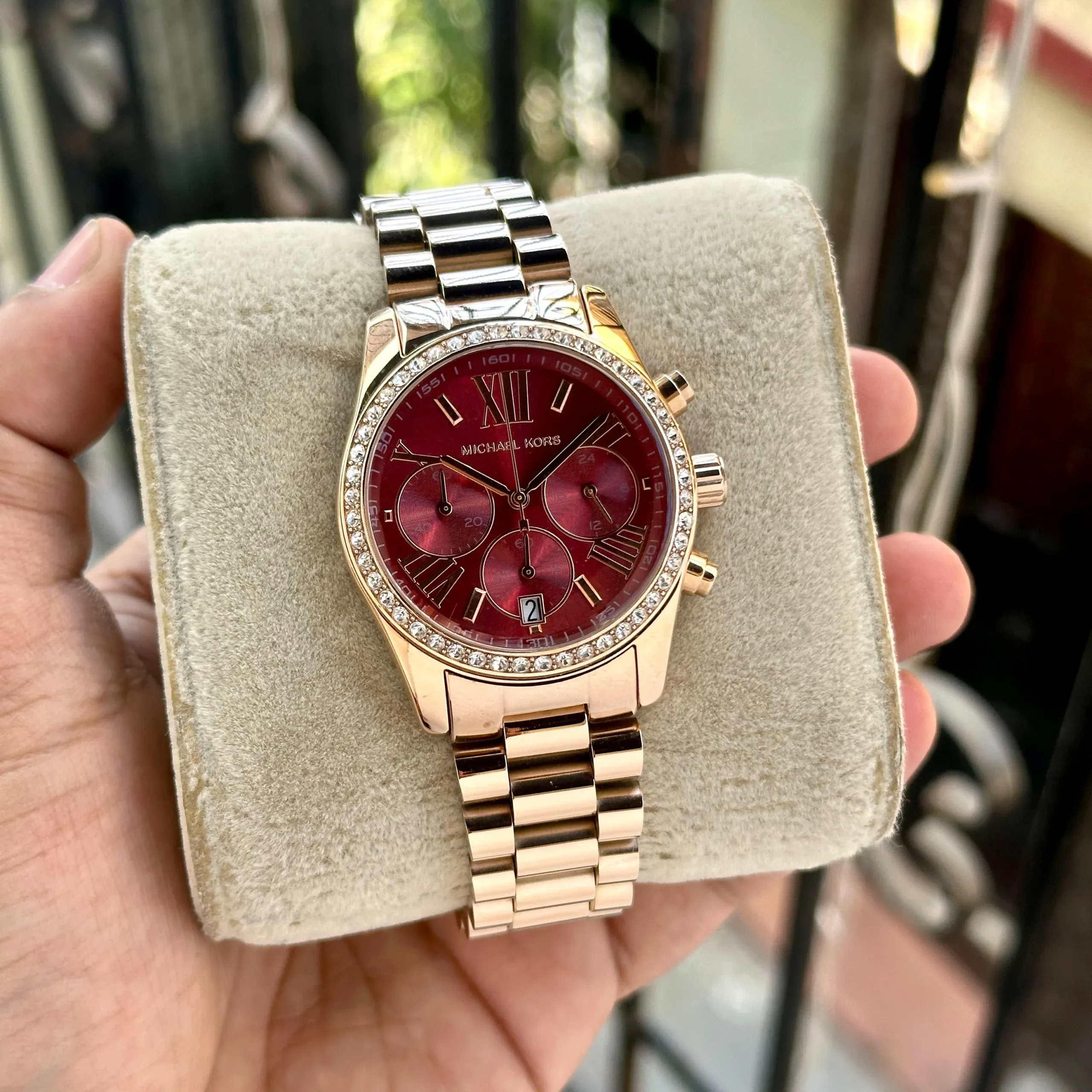 WhatsApp Image 2026-04-01 at 4.22.34 PM (2) Michael Kors Lexington Chronograph - Image 1
