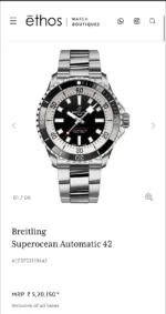 Breitling Super ocean Black Dial - Image 2