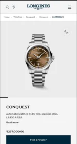 Longines Conquest Brown Dial - Image 2