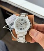 Longines Conquest Ceramic White