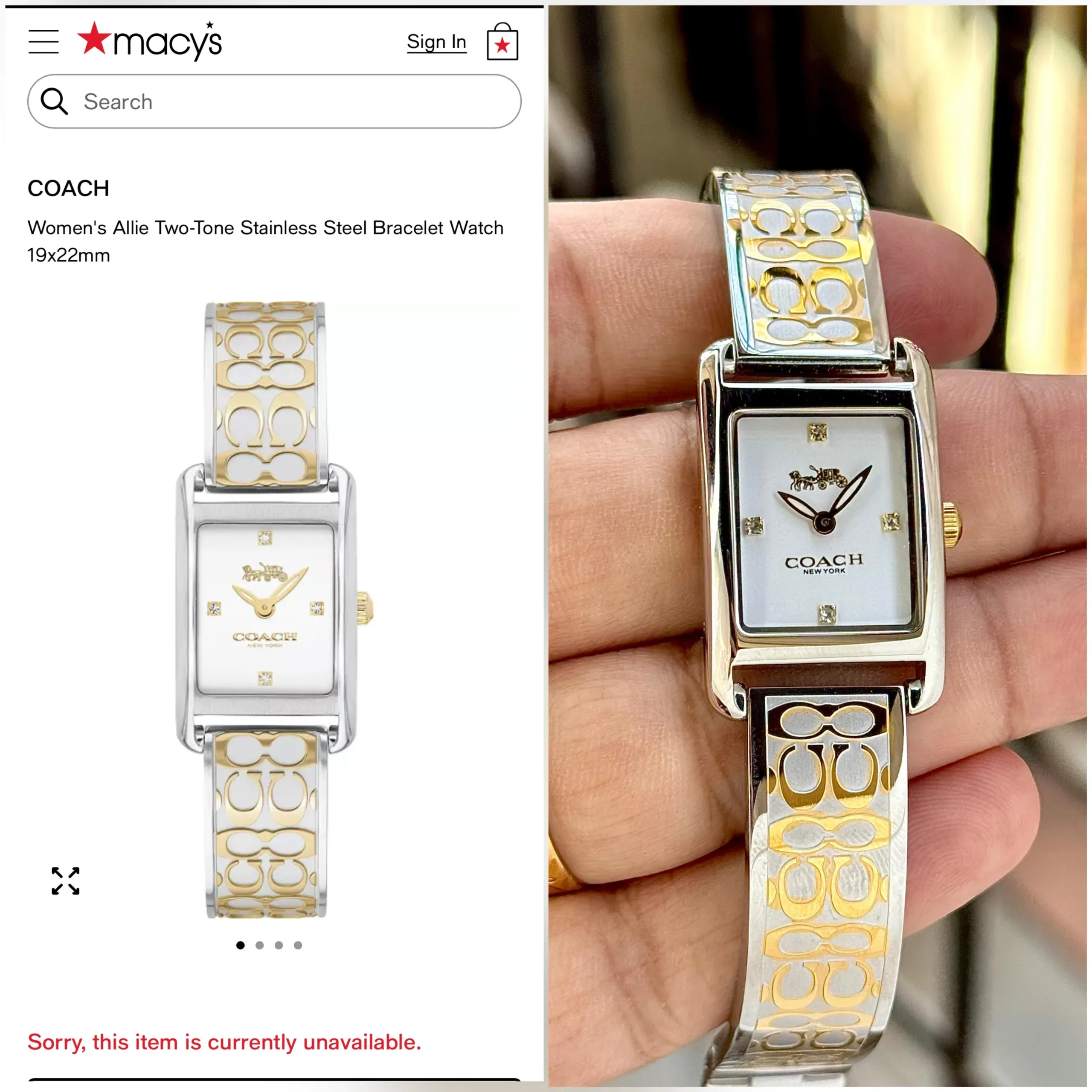 Coach Rectangular Dial - Image 3