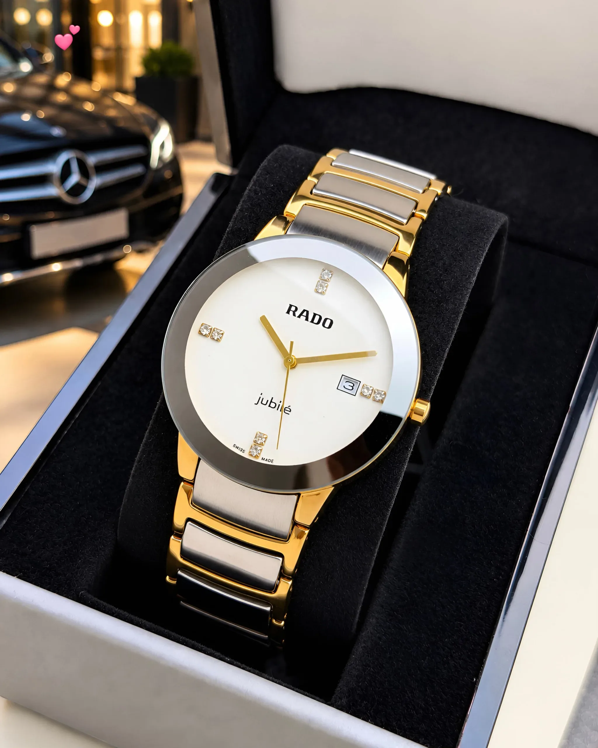 Rado Two Tone Black white dial - Image 2