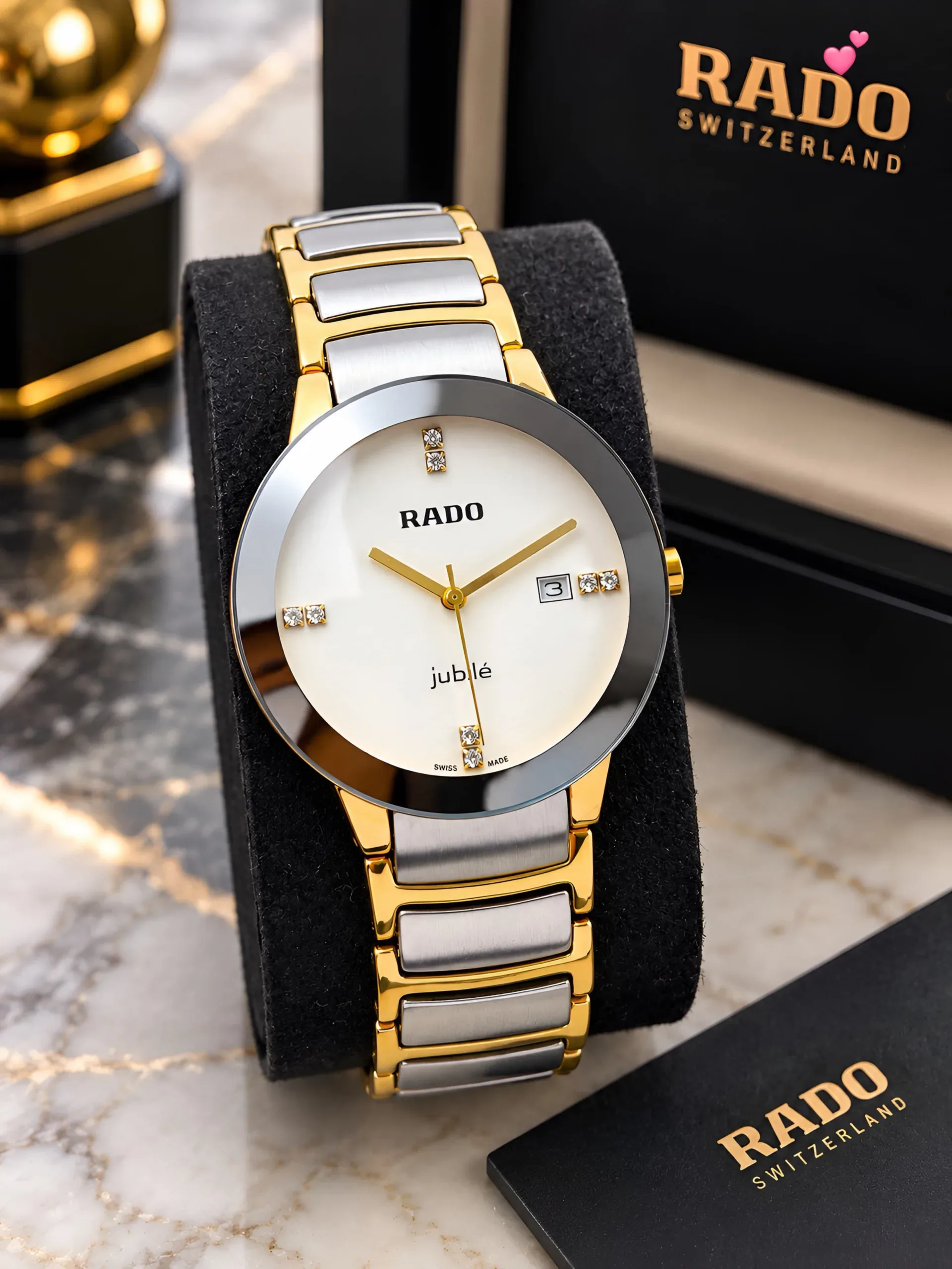 Rado Two Tone Black white dial - Image 1