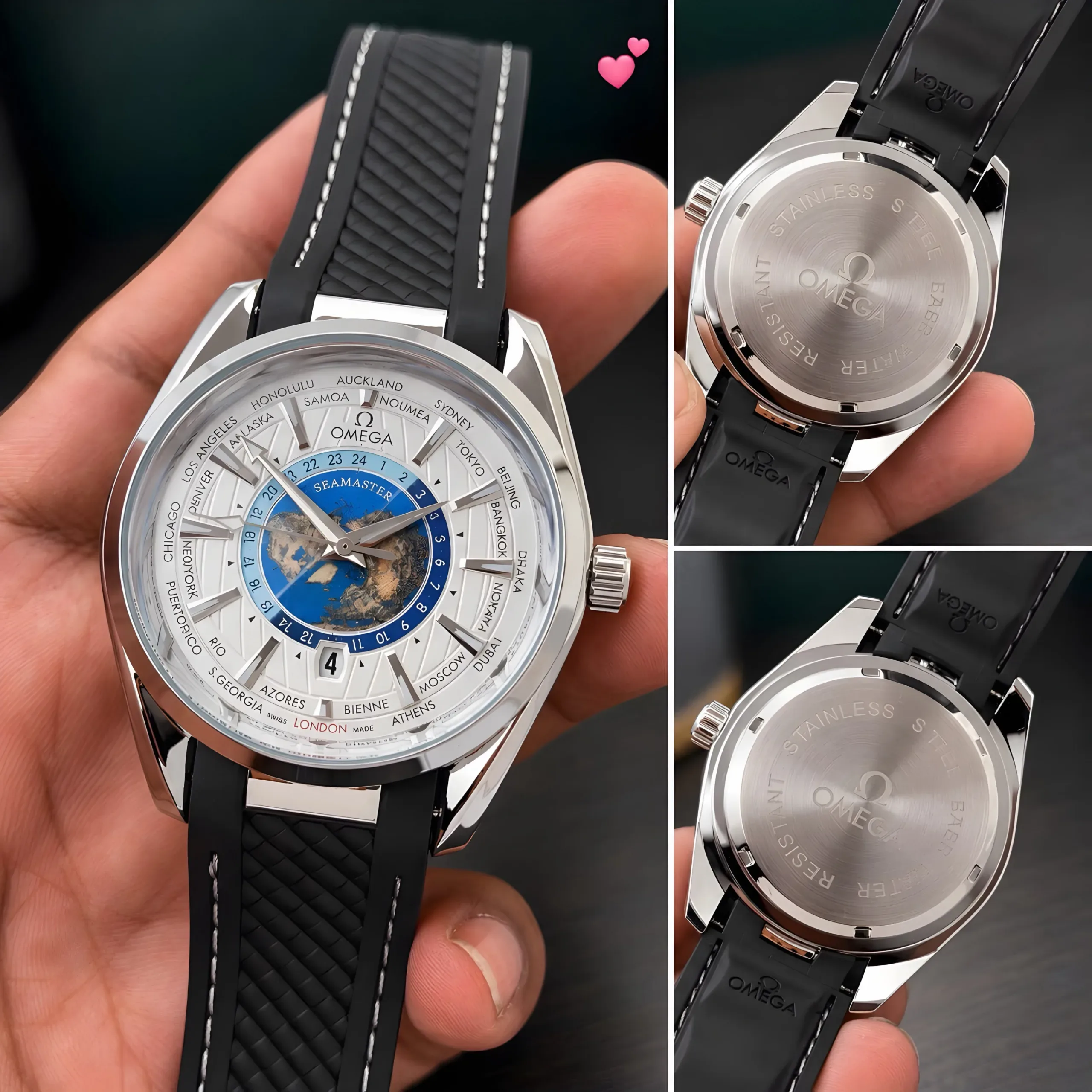 Omega  Aquaterra Worldtimer Blue - Image 2
