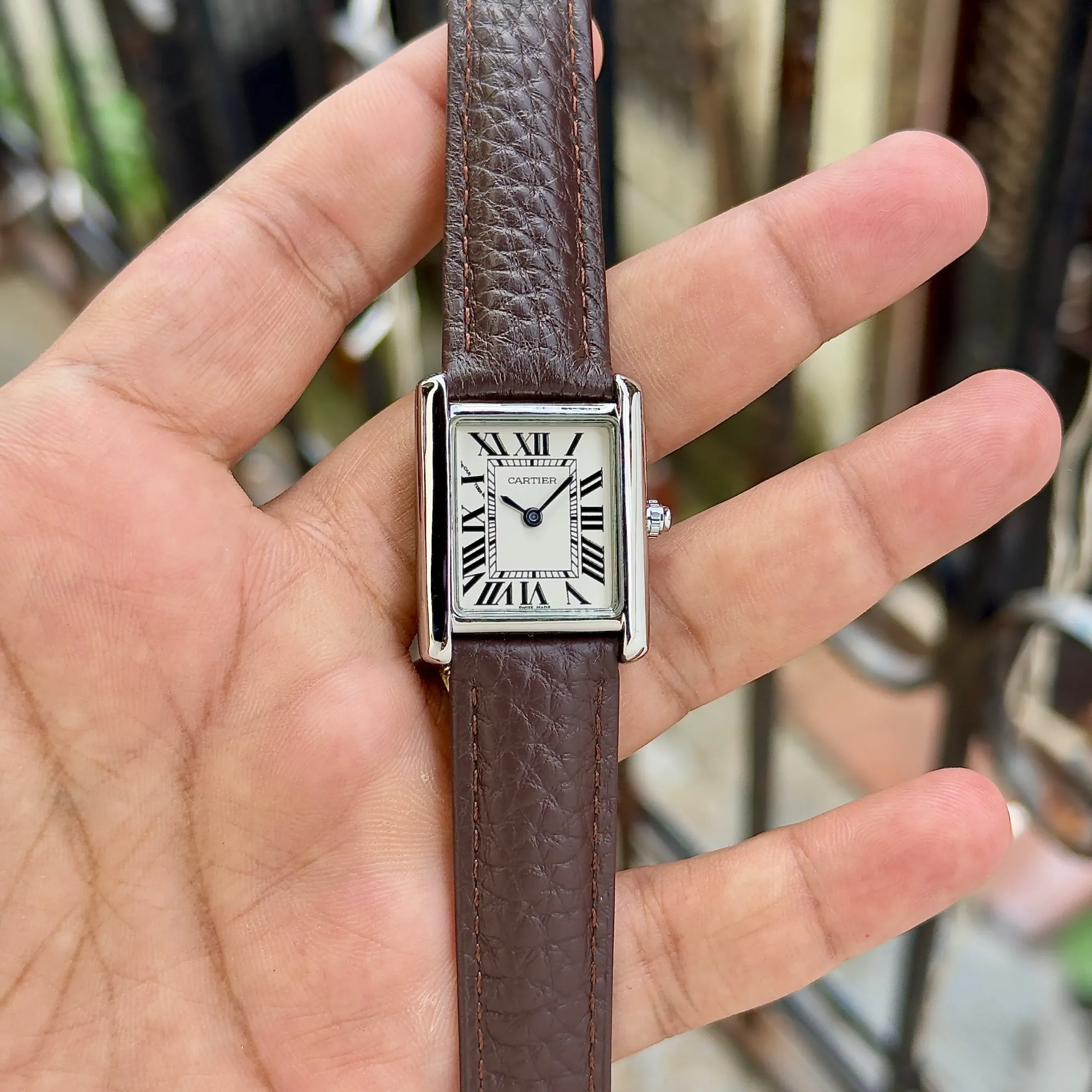 Cartier Rectangular White Dial - Image 2
