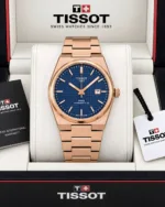 Tissot PRX Rose Gold Blue Dial - Image 4