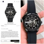 Armani Exchange Black Hampton Automatic - Image 5