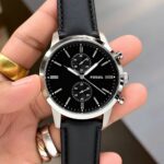 Fossil Black Sunburst Dial