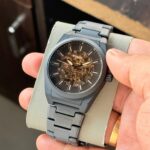 Fossil Black Skeleton Dial