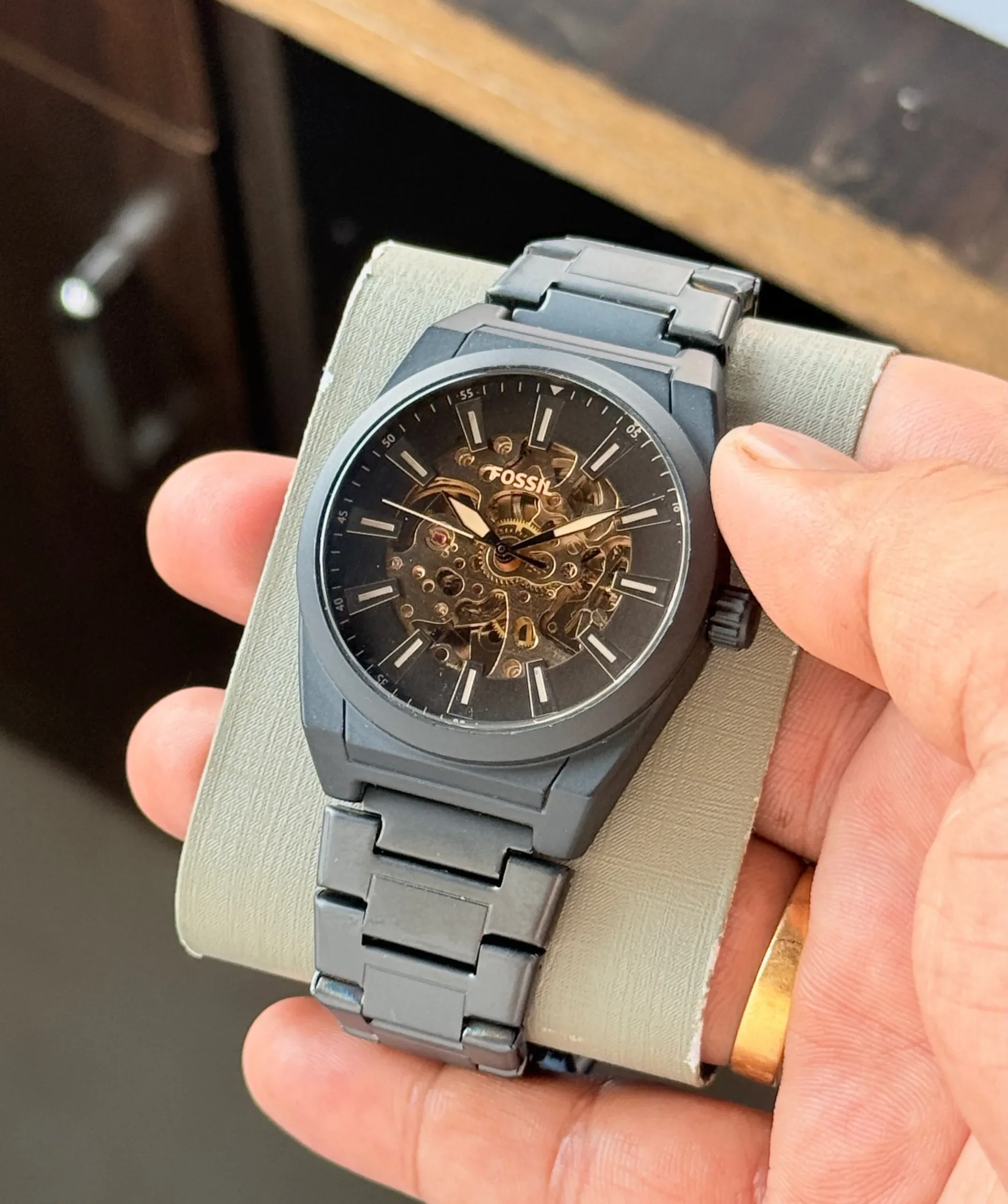 WhatsApp Image 2026-09-27 at 11.13.14 PM (1) Fossil Black Skeleton Dial - Image 1