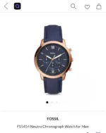 Fossil 44mm Blue Dial Chrono - Image 2